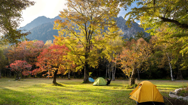 上高地 河童橋そばのキャンプ場 - 長野 -