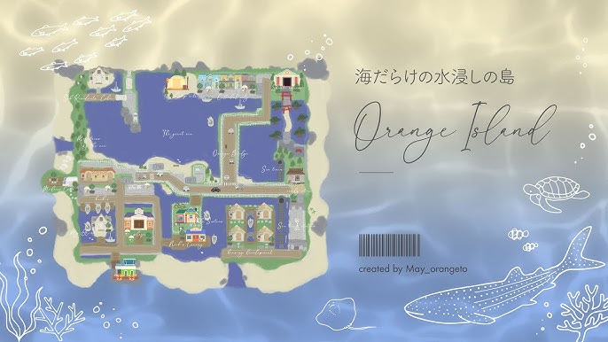 あつ森 夢番地公開黒く美しい都会島案内動画 ACNH島紹介