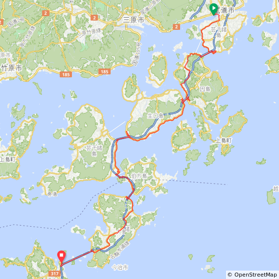 所要時間 しまなみ海道を1時間に進める距離は？タイムスケジュールの目安しまなみ自転車ツーリングTips
