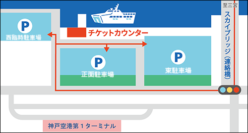 神戸ポートターミナル Advectionfog