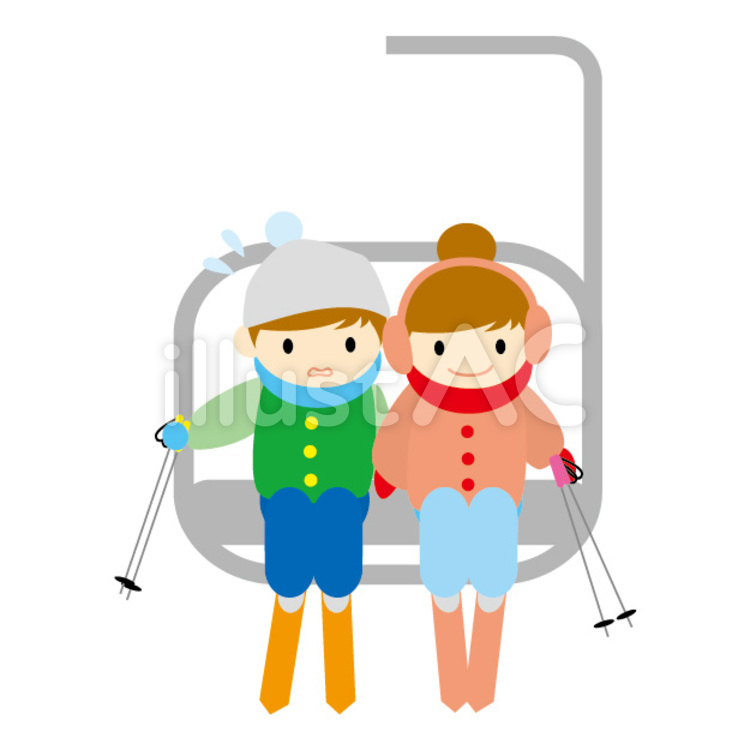 242 スキーリフト High Res Illustrations