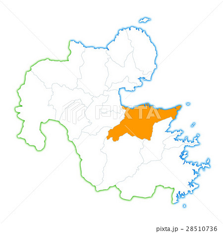 大分市：地方地図イラスト - No: 2242546無料イラスト・フリー素材なら「イラストAC」