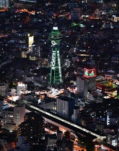 あべのハルカスから通天閣を見下ろしたった！ばいくと！キャンプと