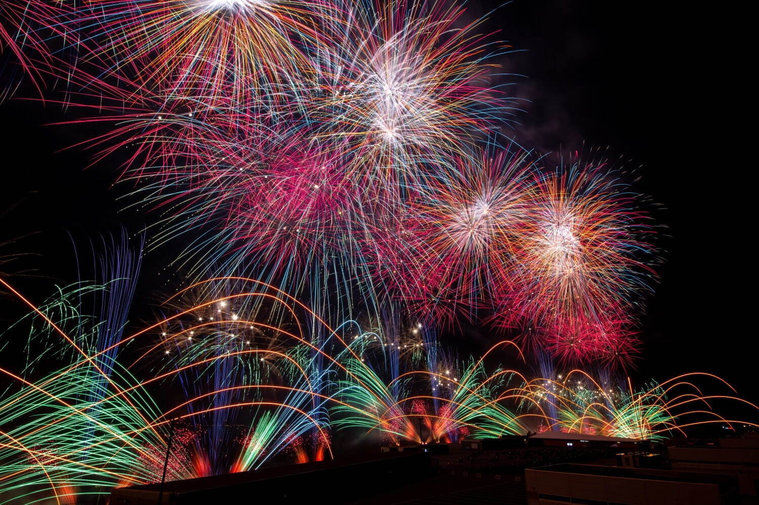 富士山花火 vs スピードウェイ