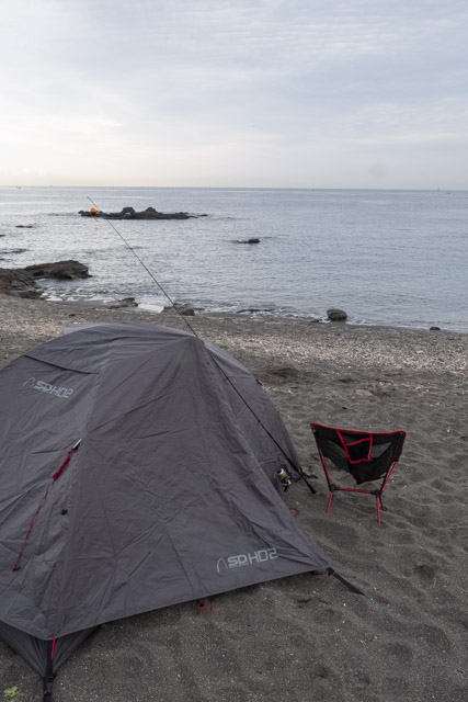 ちょっと仕事、ほとんどキャンプ。三浦半島海岸キャンプ。│プジョーでキャンプ