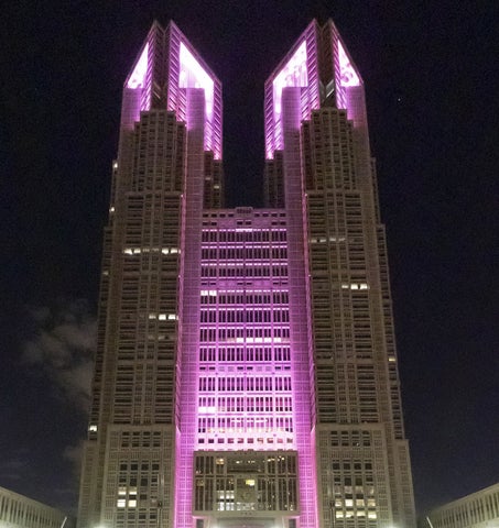 10月1日にエスティ ローダー カンパニーズが主催する「乳がんキャンペーン」で、東京タワーを背景にピンクリボンをモチーフとしたドローンショーを実施株式会社SkyDriveのプレスリリース