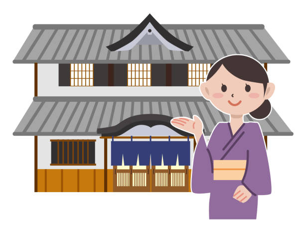 宿泊施設・ホテル・ベッド フラットデザイン カラーアイコン