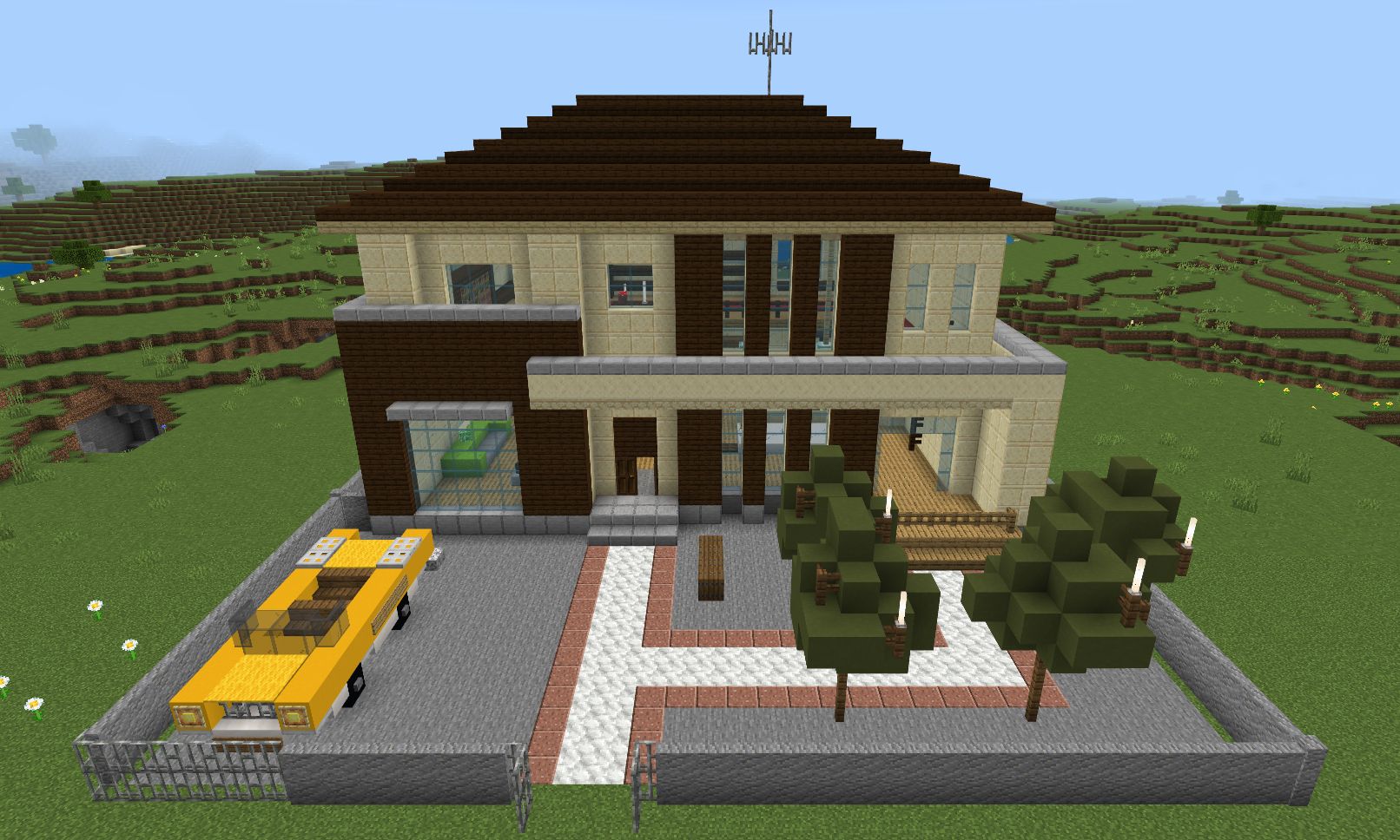 木造のモダンな家 : r Minecraft