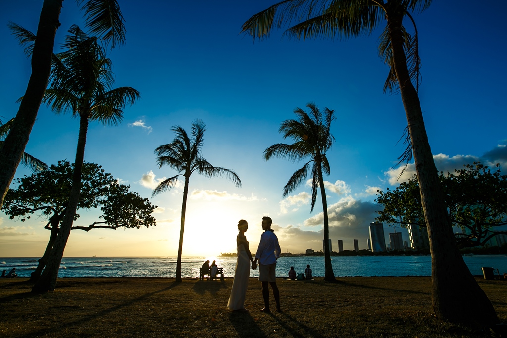 サンセット 挙式 装花 │ハワイ挙式専門サイト
