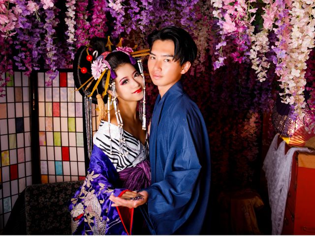 京都の花魁体験studioあられ本格派の花魁体験が¥5,500