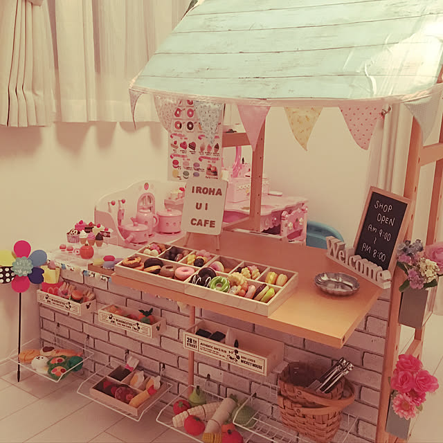 リバーシブルで遊べるキッチンカフェ おままごとキッチン poet cafe