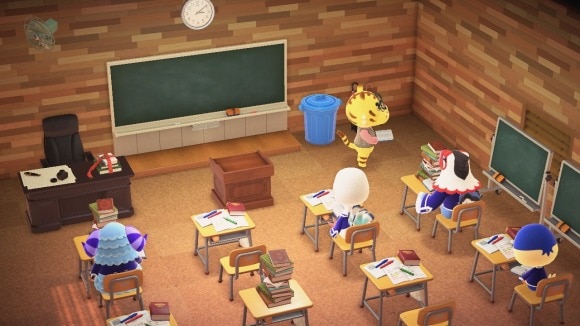 ハッピーホームパラダイス 学校のレイアウト例と名前変更先生の変え方 あつ森-