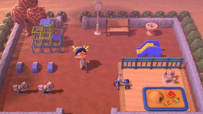 あつ森 島の入り口・飛行場から案内所前をおしゃれ＆可愛くレイアウト！ 地面マイデザインなし- マイミーボックス myme