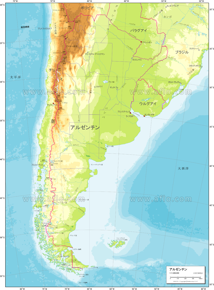 アルゼンチンの詳細な地図と旗。世界地図上のアルゼンチン。のイラスト素材・ベクター Image 165829786