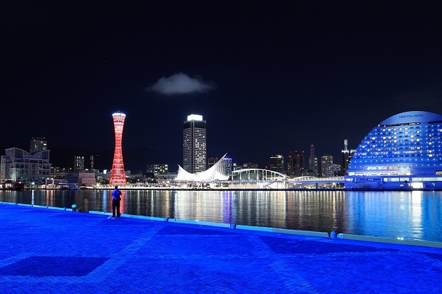 神戸ハーバーランドの夜景の写真素材203238583- イメージマート