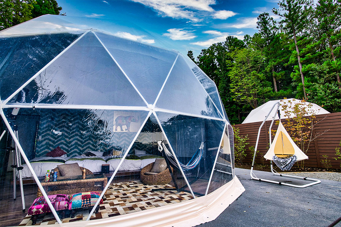 山梨県のグランピング「THE FOREST」での上質な体験TikTok