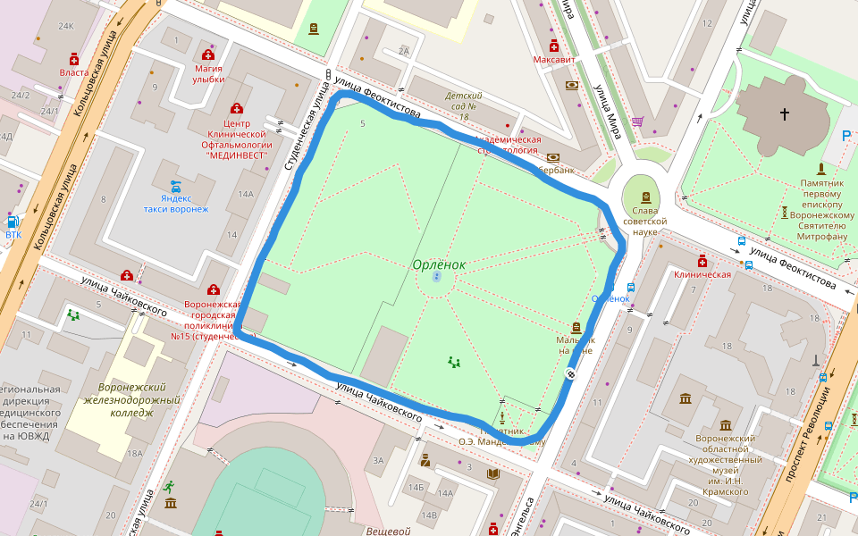 ヴォロネジ州、ロシア オフライン地図