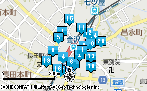 構内図 金沢駅 ：JRおでかけネット