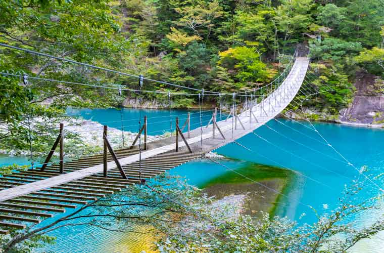 夢の吊橋 静岡県川根本町 の情報・写真・マップ・アクセスの紹介これぞ日本の橋