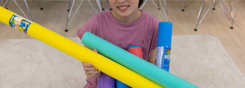 プールスティックを使った楽しい工作アイデア