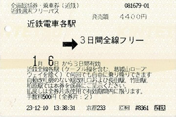 01 大人：土日祝日限定 のと鉄道沿線復興応援フリーきっぷRYDE PASS