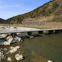 若井沈下橋 四万十川- LAN-PRO -