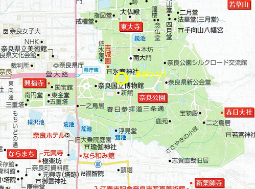 奈良公園 マップ 各種全体マップ・エリア別個別マップ・奈良公園周辺駐車場・バス路線図も -