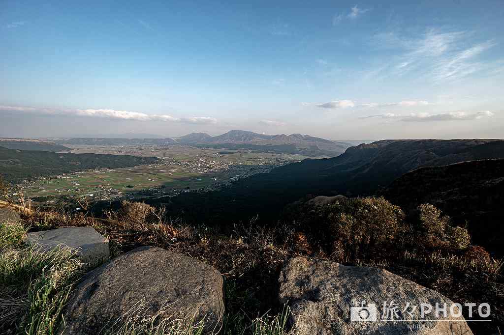 熊本県 風景 阿蘇スカイライン展望所 通称、絶景駐車場 よりの眺望