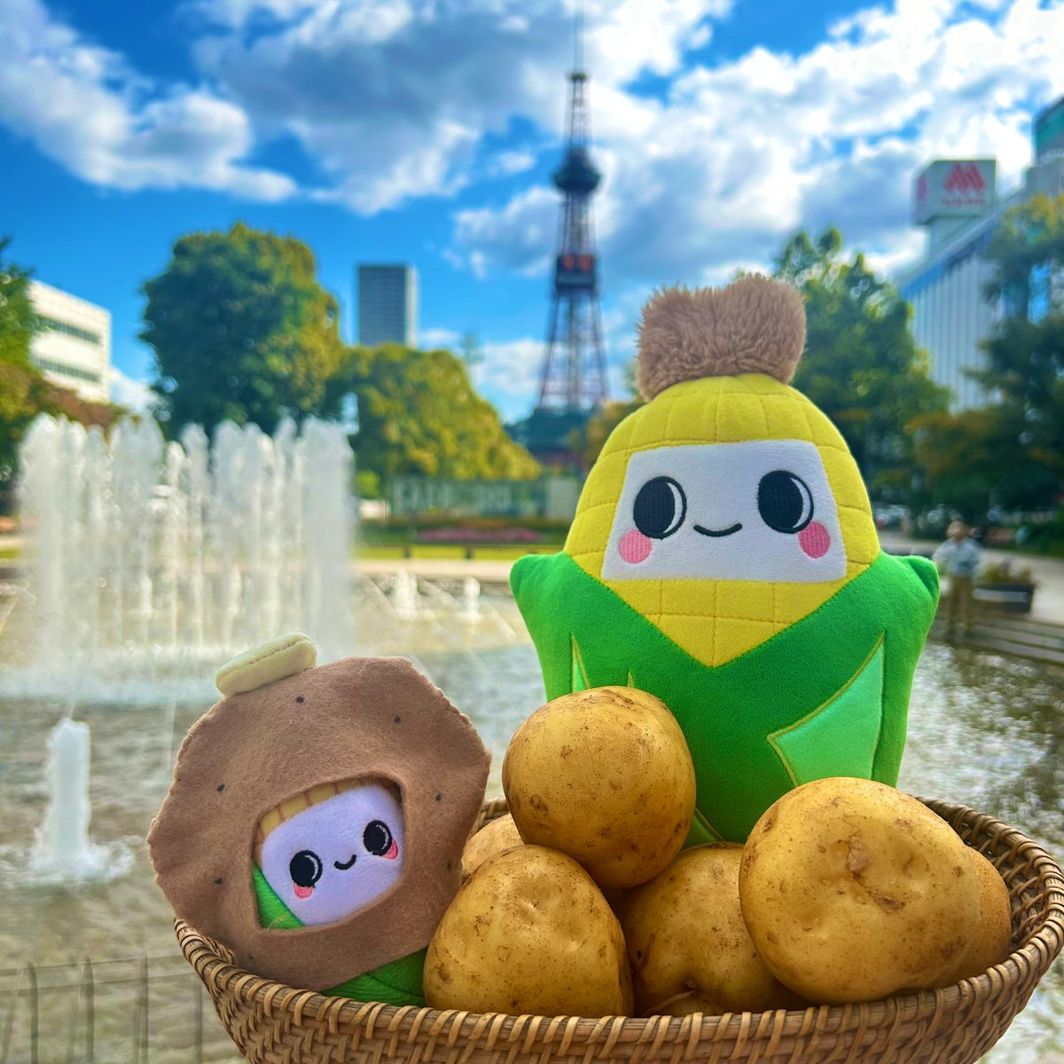 ﾜｺﾞﾝ - 札幌市、大通公園とうきびワゴンの写真