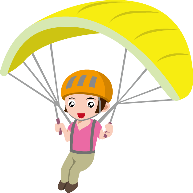 パラグライダーイラストフリー素材透過、PNG画像、ベクトル、PSDと無料ダウンロード Pngtree