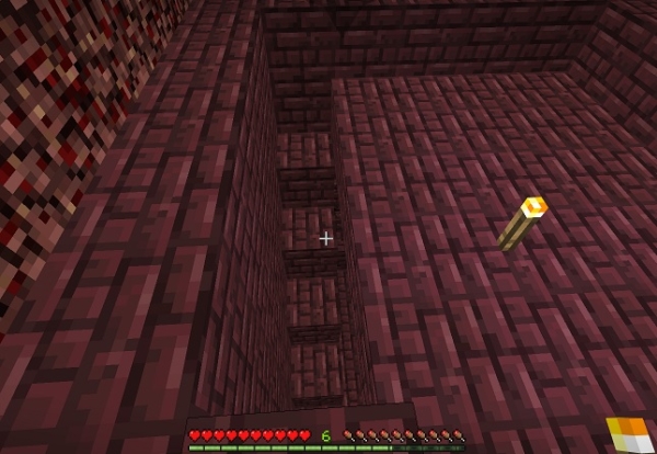 ネザー通路建設中 – マイクラ初心者が行く