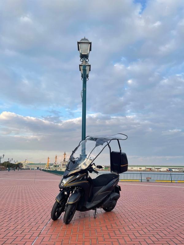 トリシティ125に屋根付けてみました。BikeShop北神戸のスタッフブログ