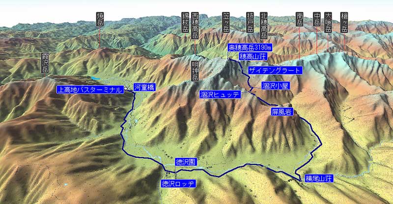 アクセス穂高岳山荘
