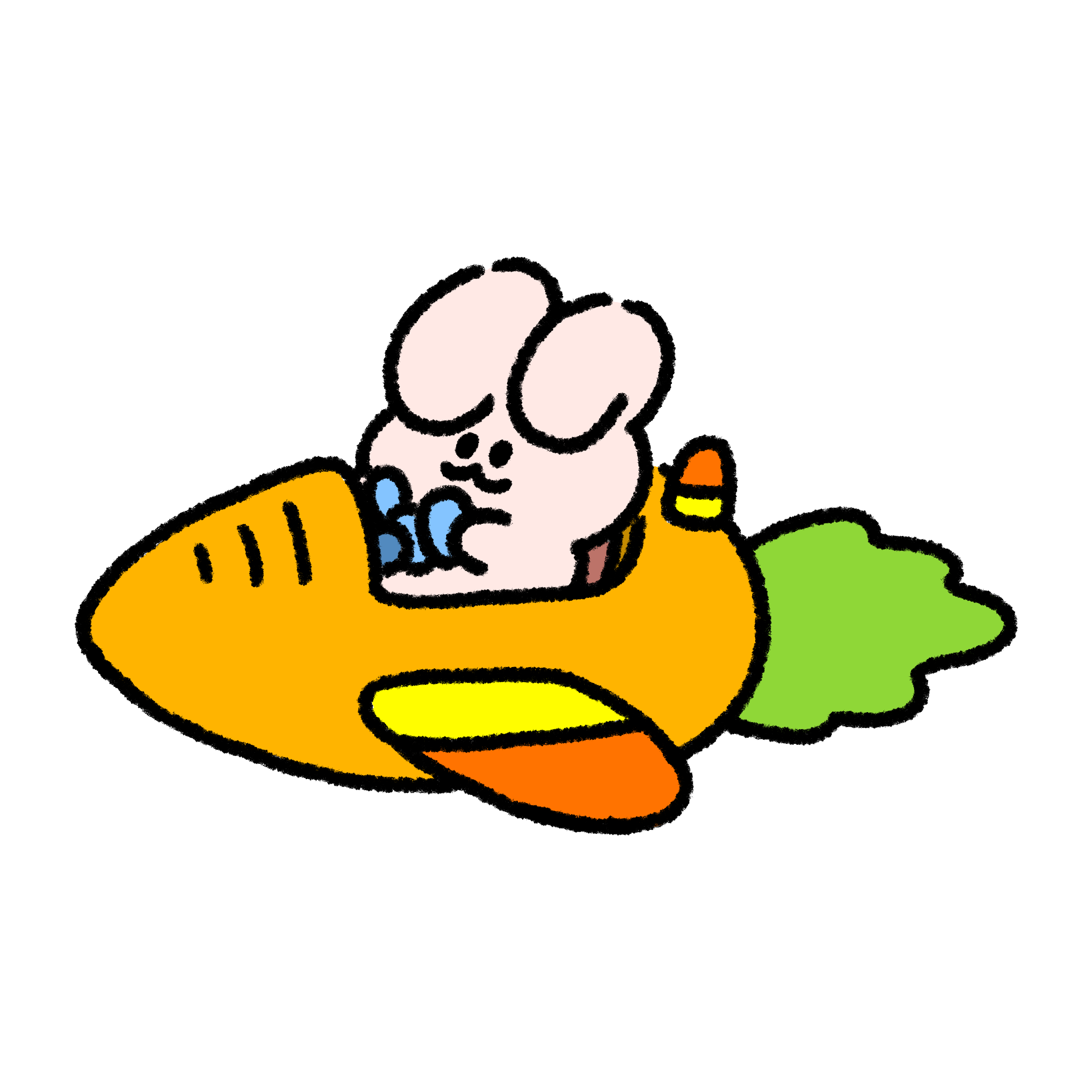 飛行機のイラスト・無料素材