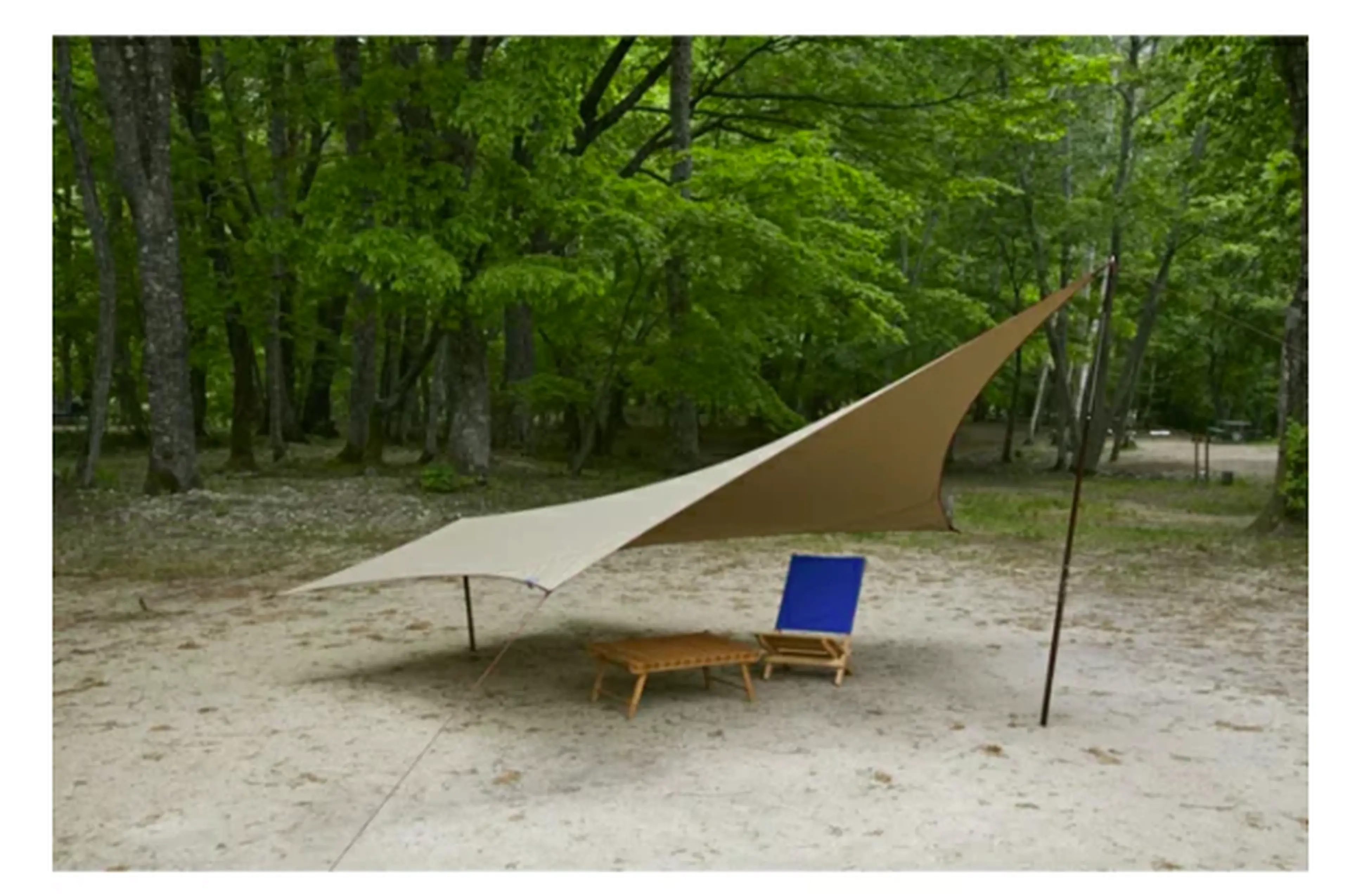 新品 タープ スクエア 焚き火可