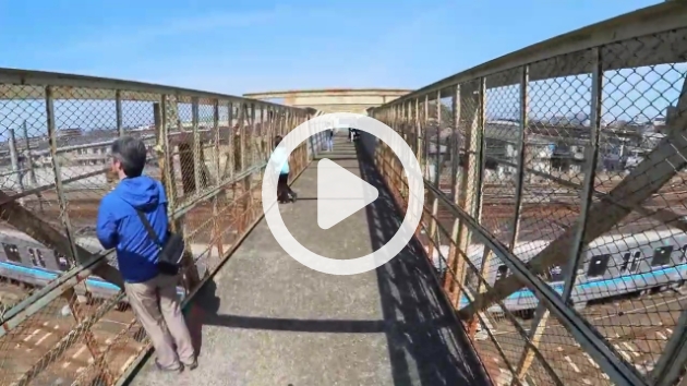 三鷹跨線人道橋 跨線橋 記録映像 -