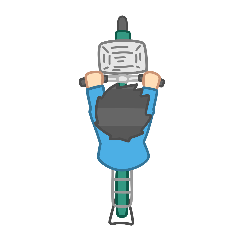 自転車の描き方についてあおはり