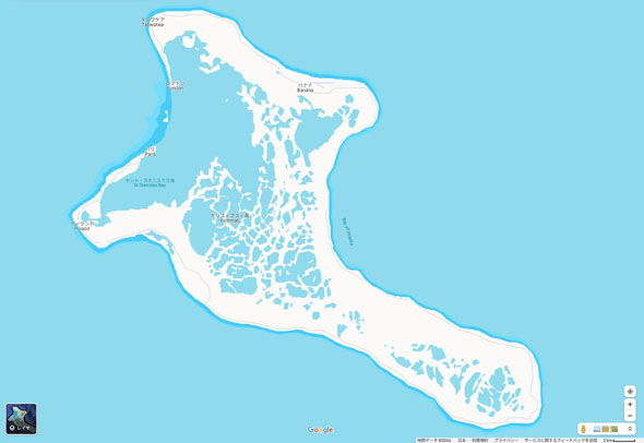 キリバス共和国 Cloud Cover on Saturday