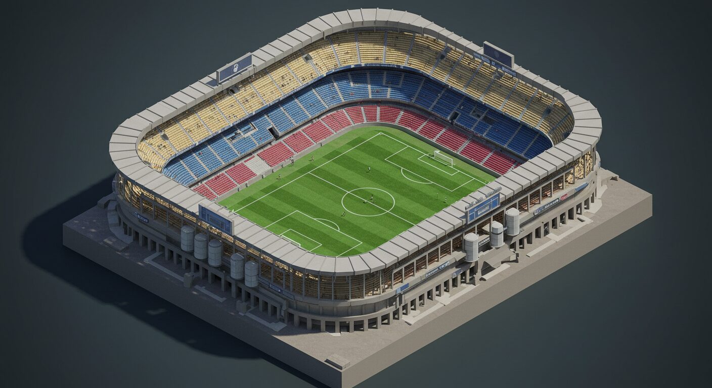 伝統の一戦エルクラシコ レアル・マドリードのホーム サンティアゴベルナベウ。