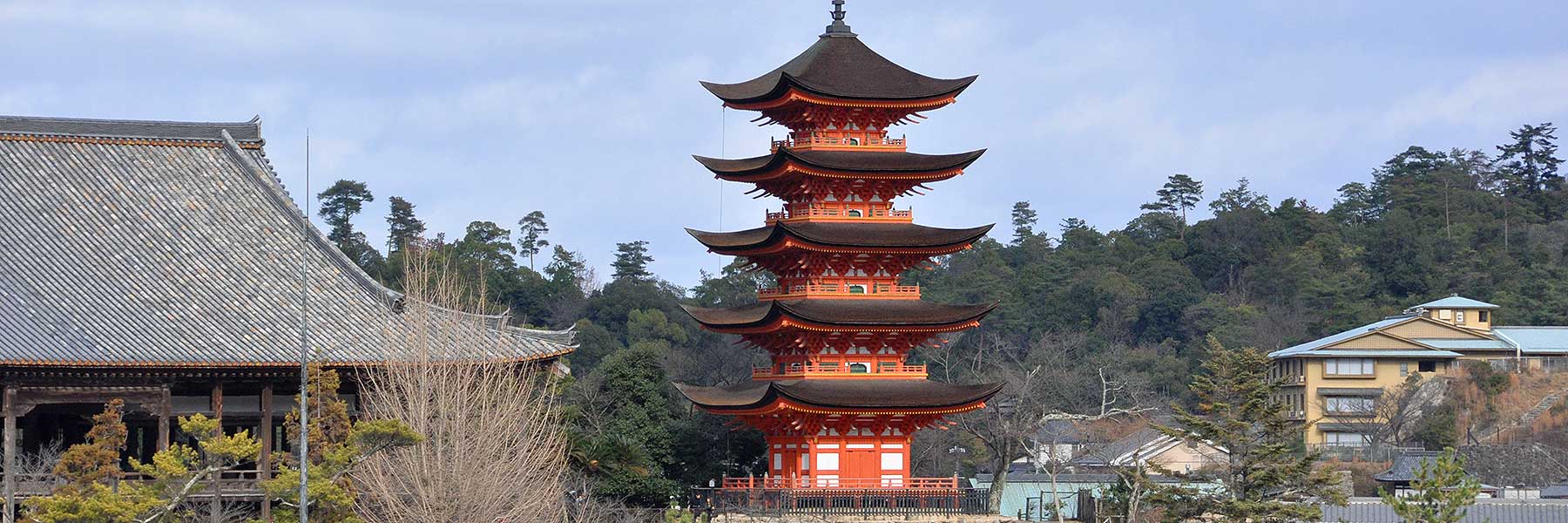 宮島「千畳閣・五重塔」 - 金沢おもしろ発掘