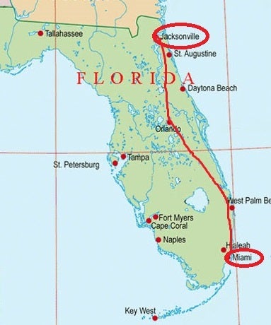 マイアミ観光マップ-観光マップのマイアミフロリダ-アメリカ