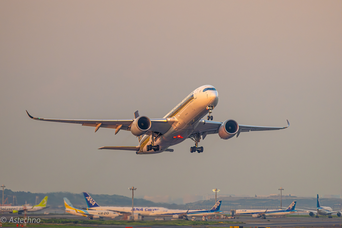 飛行機撮影スポット 羽田空港羽田空港第2ターミナル展望デッキを作例とともに解説