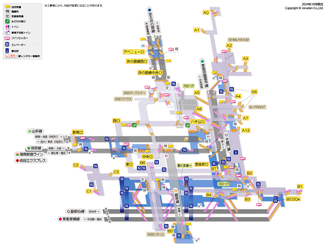 渋谷駅大改造計画まとめ。 玉川改札廃止後、利用者動線はどう変わっていくか旅行総合研究所タビリス