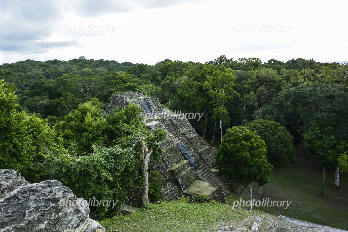 グアテマラ ティカル遺跡観光 「５号神殿」