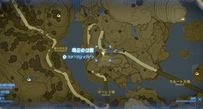 地図 石碑のかけら探しゼルダの伝説 BotW 攻略メモおばさんのゲームメモ