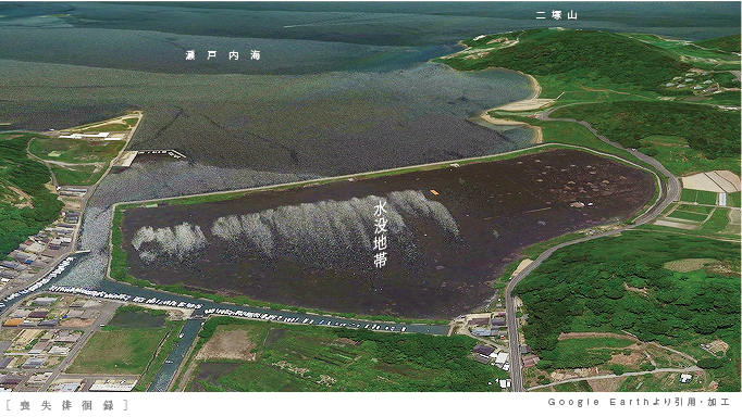 ○2014年10月某日 牛窓水没地帯。海へと戻ったペンション施設。喪失徘徊録