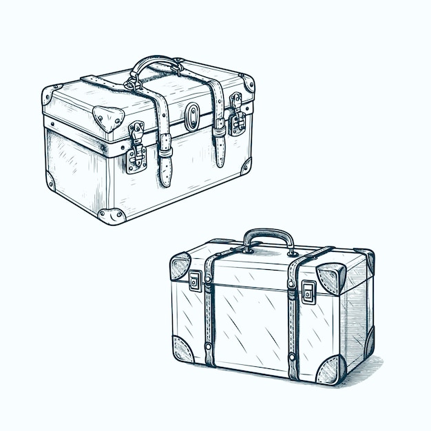 スーツケースイラストセンタ