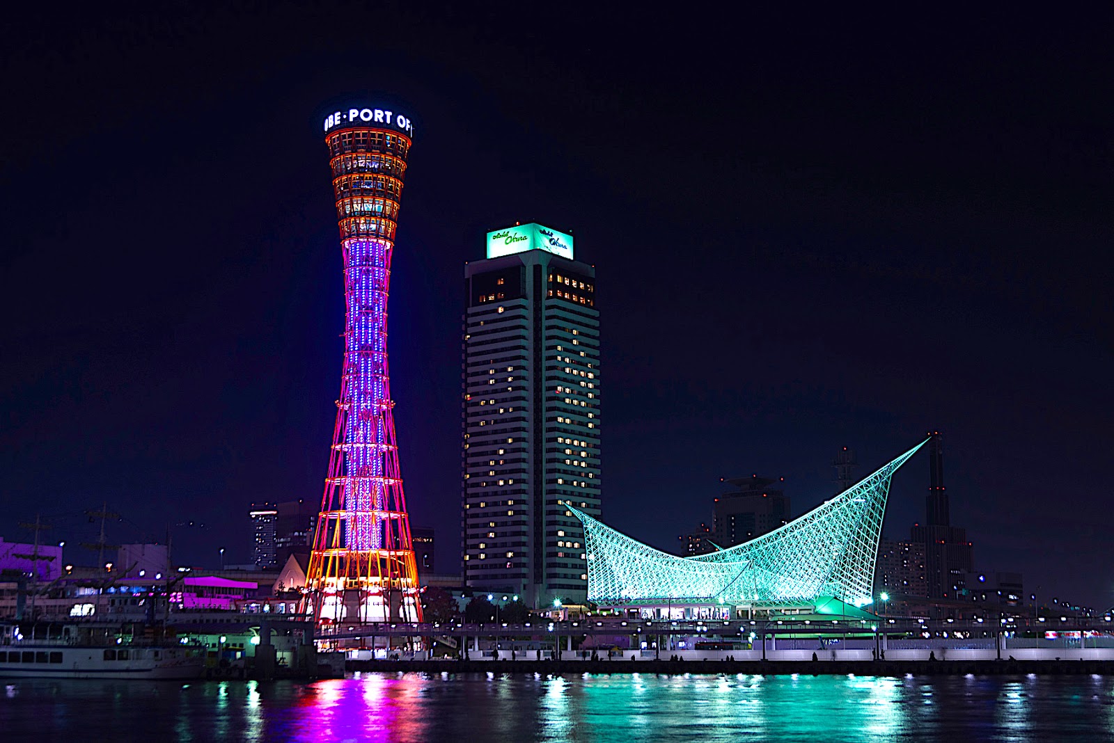 神戸 ハーバーランド 夜景の写真素材104788679- PIXTA