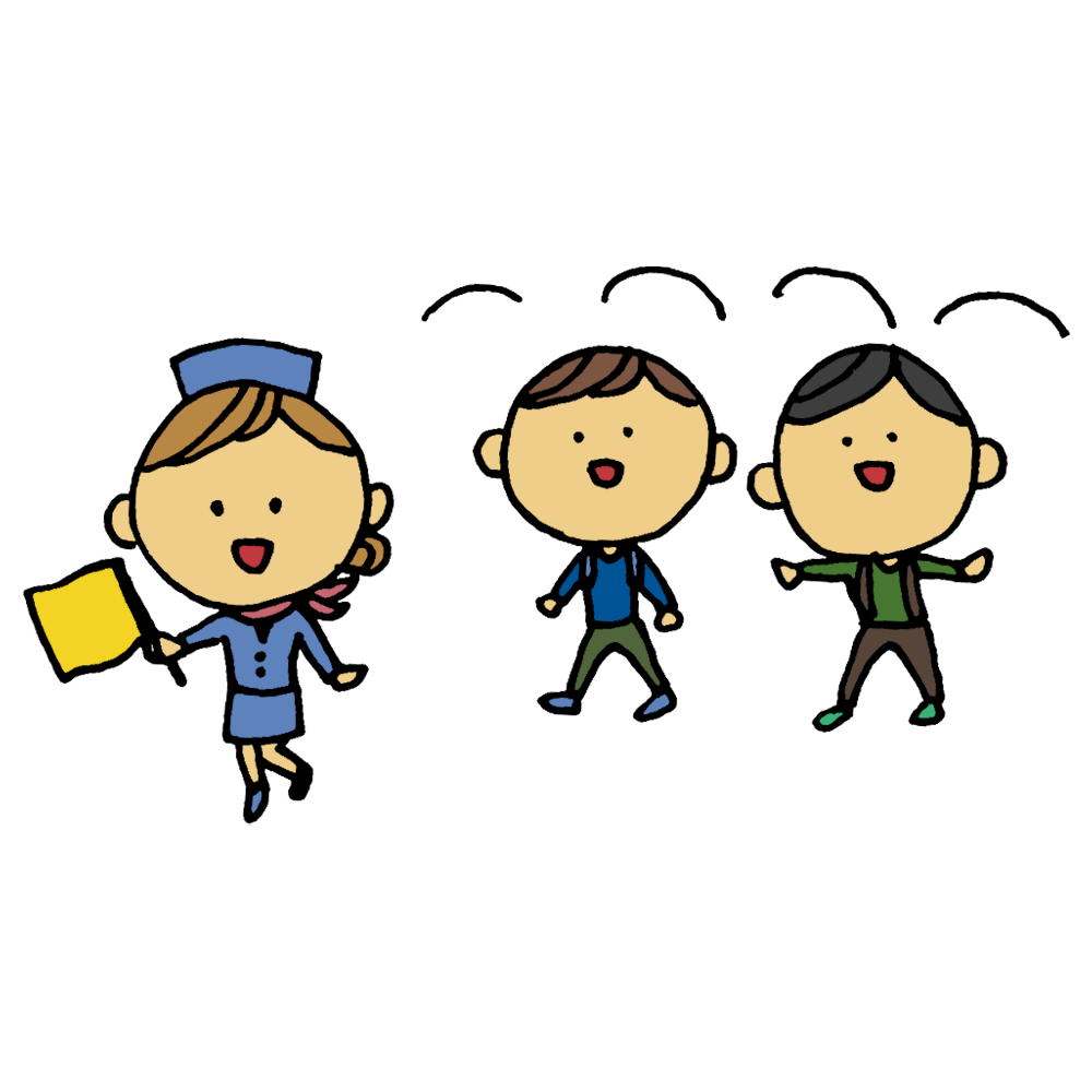 友達と旅行に行く3人の女性達のイラストセット206660311 毎月1点無料 フリー のストックフォト