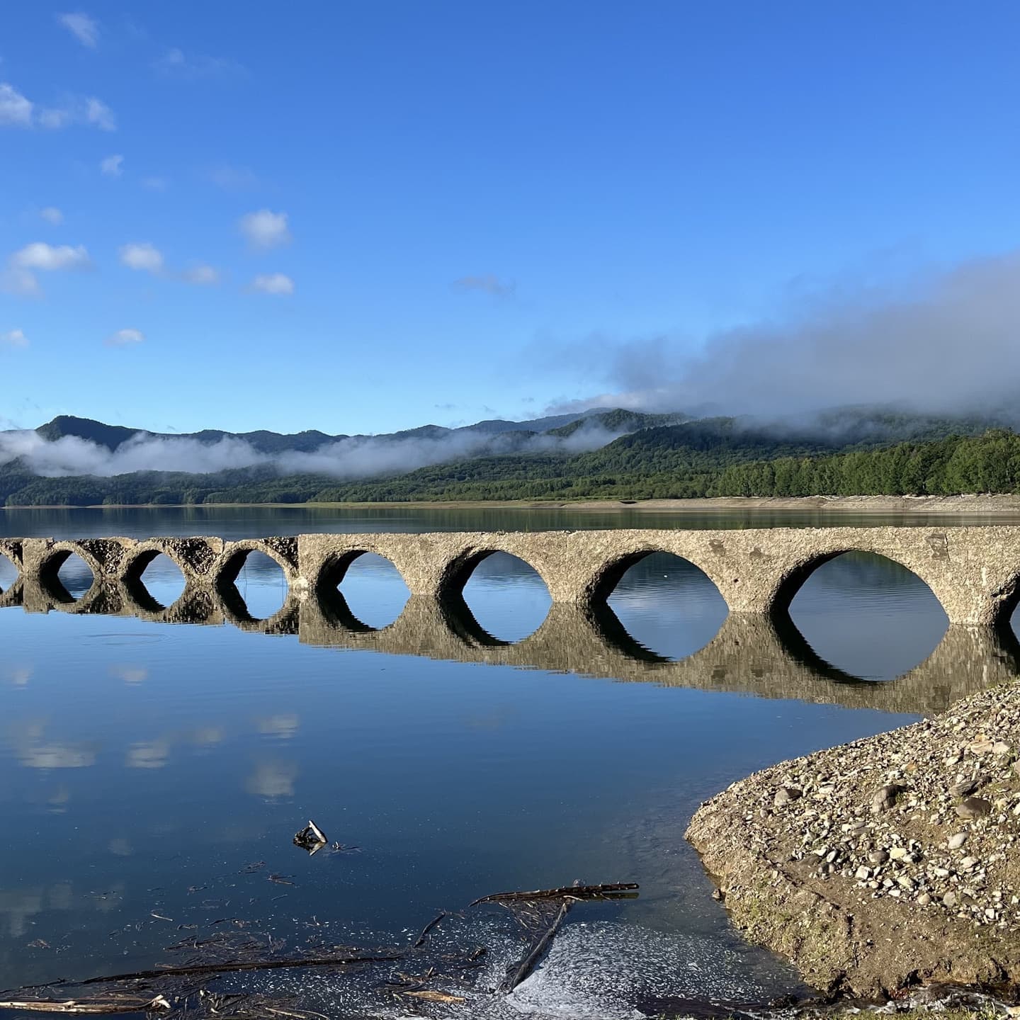 道東旅 タウシュベツ川橋梁 見学ツアー に
